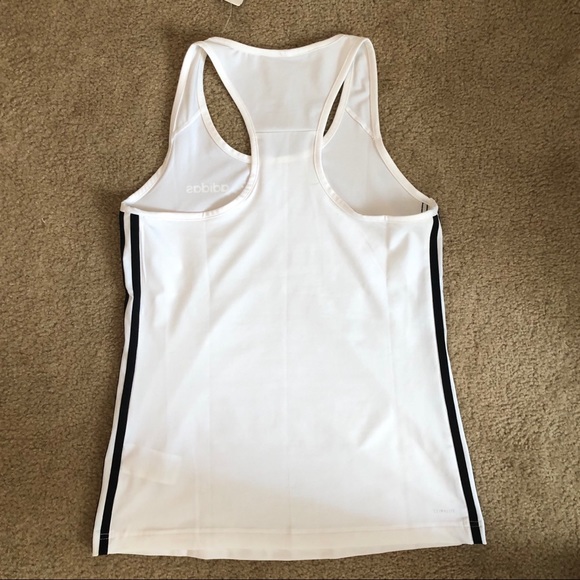 Adidas White Racer Back Tank - Picture 5 of 5